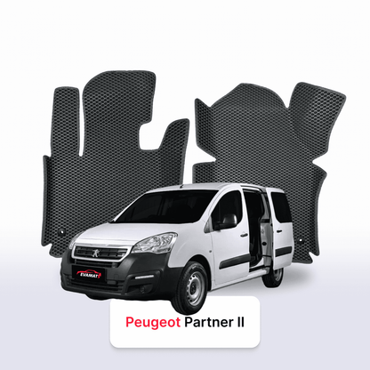 Car mats EVAMATS for Peugeot Partner(MT) 2 gen 2015-2025 year MINIVAN TOUR