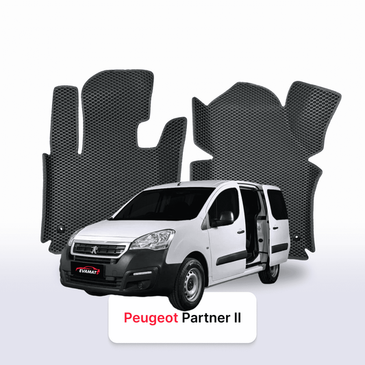 Car mats EVAMATS for Peugeot Partner(MT) 2 gen 2015-2025 year MINIVAN TOUR