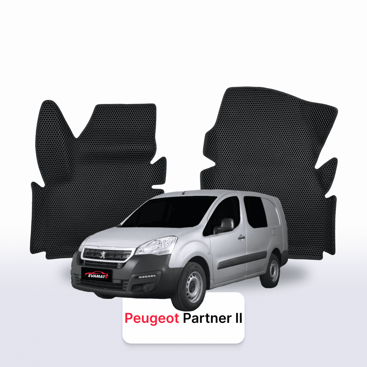 Car mats EVAMATS for Peugeot Partner(MT) 2 gen 2015-2025 year VAN Profi St