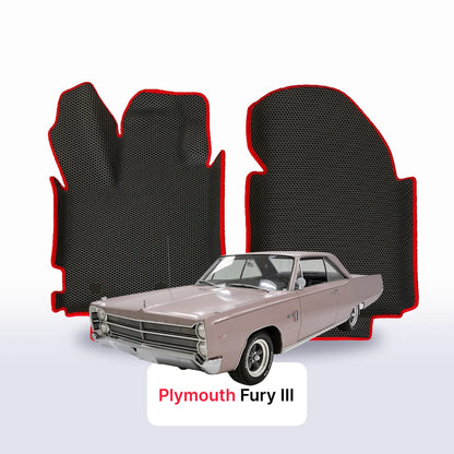 Car mats EVAMATS for Plymouth Fury 3 gen 1967-1968 year SPORT COUPE
