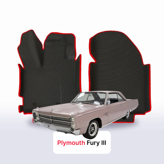 Car mats EVAMATS for Plymouth Fury 3 gen 1967-1968 year SPORT COUPE