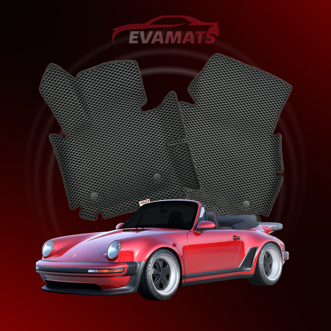 Car mats EVAMATS for Porsche 911(930) 2 gen 1973-1989 year CABRIO