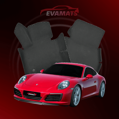 Car mats EVAMATS for Porsche 911(991) 7 gen 2011-2019 year COUPE