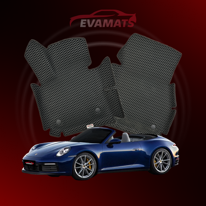 Autokoberce EVAMATS pro Porsche 911(992) 8 gen 2018-2025 rok CABRIO