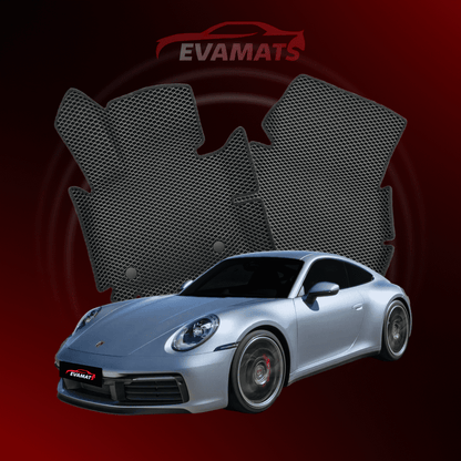 Car mats EVAMATS for Porsche 911(992) 8 gen 2018-2025 year COUPE