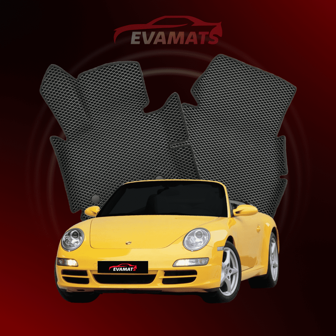 Car mats EVAMATS for Porsche 911(997) 6 gen 2004-2012 year CABRIO