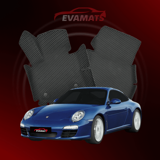 Tapis de voiture EVAMATS pour Porsche 911(997) 6 génération 2004-2012 année COUPE