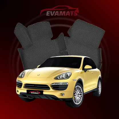 Car mats EVAMATS for Porsche Cayenne (958) 3 gen 2010-2018 year SUV