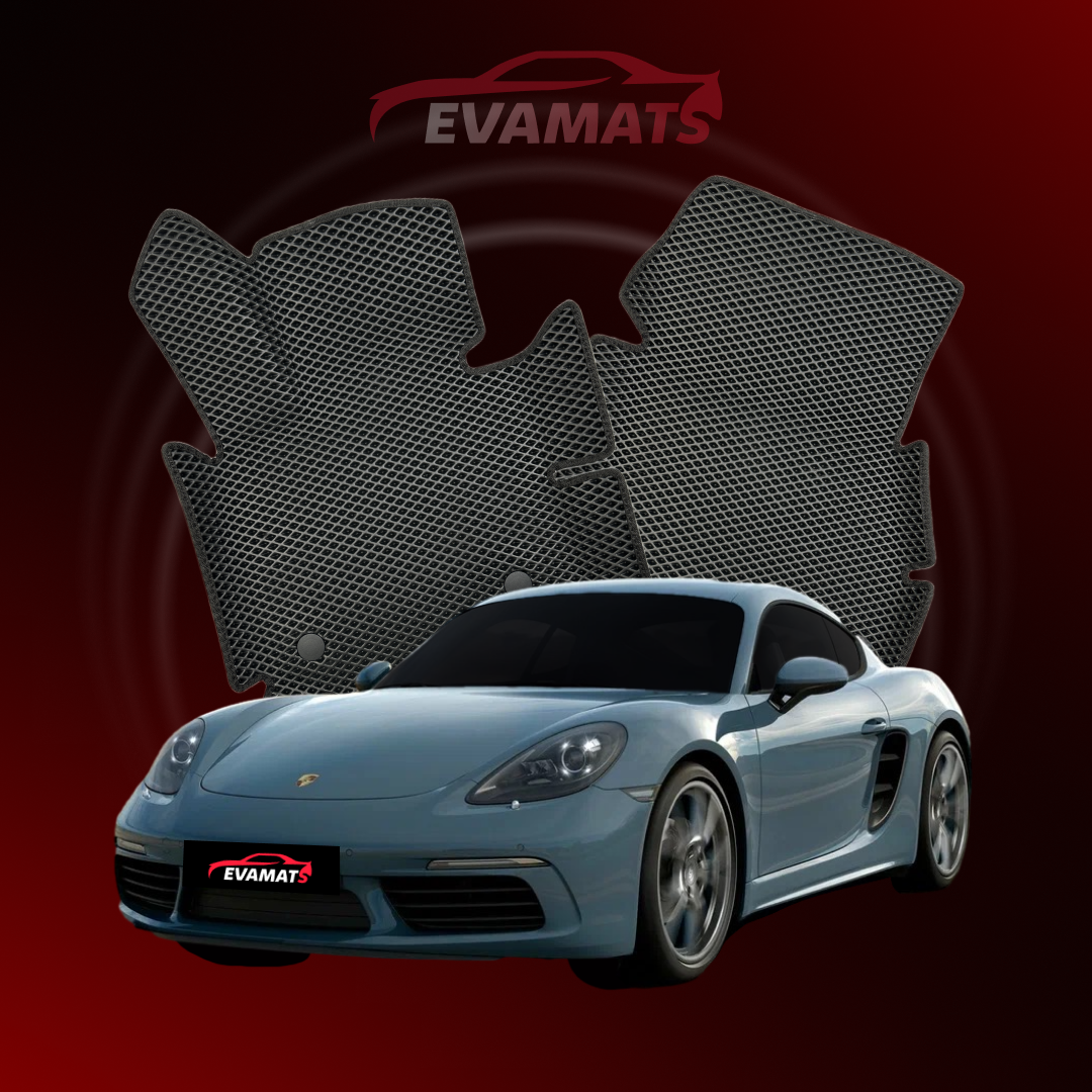 Tapis de voiture EVAMATS pour Porsche Cayman 718 (982) 3 génération 2016-2025 année COUPE