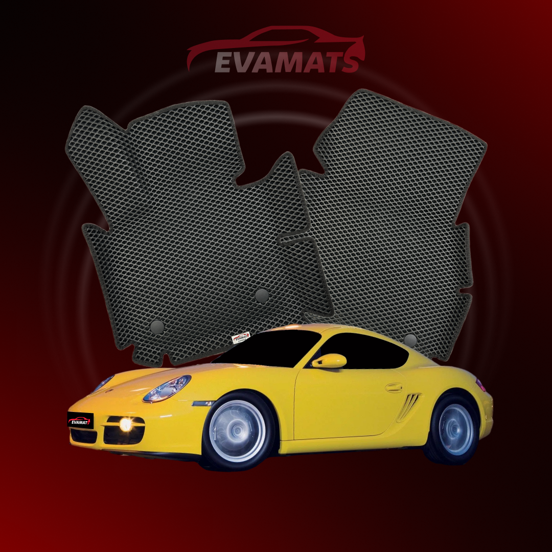 Tapis de voiture EVAMATS pour Porsche Cayman (987C) 1 génération 2005-2012 année COUPE