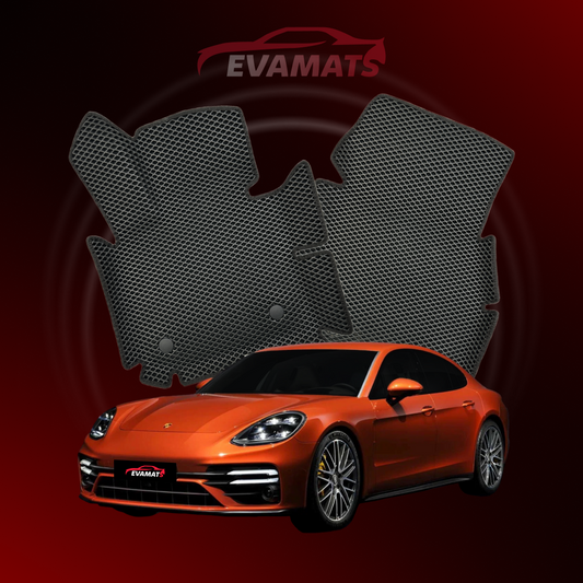 Car mats EVAMATS for Porsche Panamera 2 gen 2016-2023 year LIFTBACK