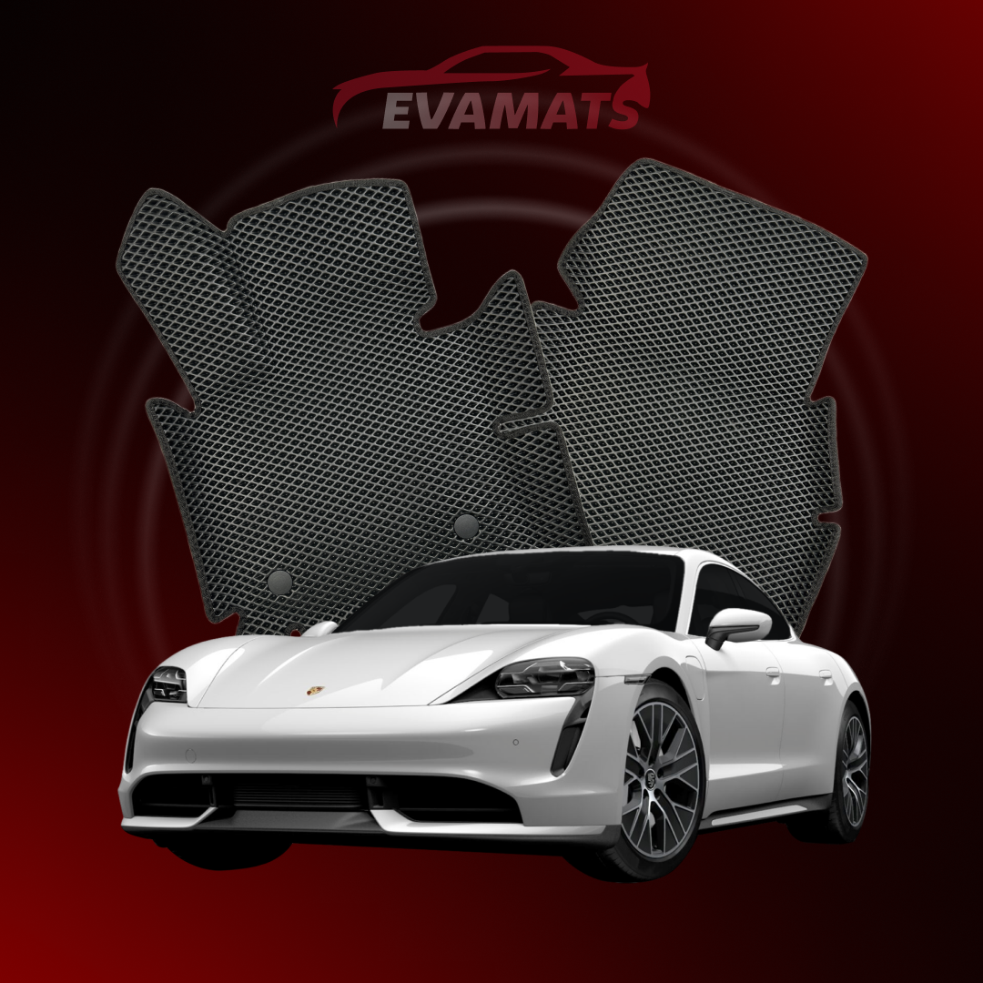 Car mats EVAMATS for Porsche Taycan 1 gen 2019-2024 year Electric STATION WAGON Cross Turismo