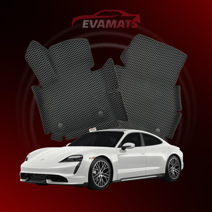 Car mats EVAMATS for Porsche Taycan 1 gen 2019-2024 year Electric STATION WAGON Sport Turismo