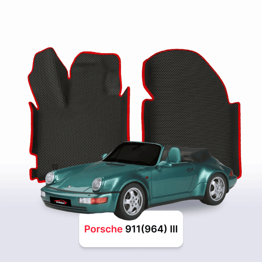 Car mats EVAMATS for Porsche 911(964) 3 gen 1988-1994 year CABRIO