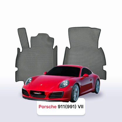 Car mats EVAMATS for Porsche 911(991) 7 gen 2011-2019 year COUPE
