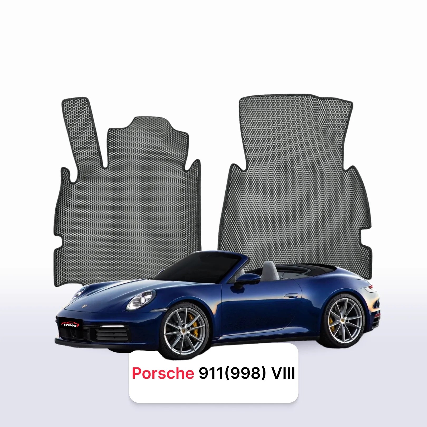 Car mats EVA for Porsche 911(992) 8 gen 2018-2028 year CABRIO