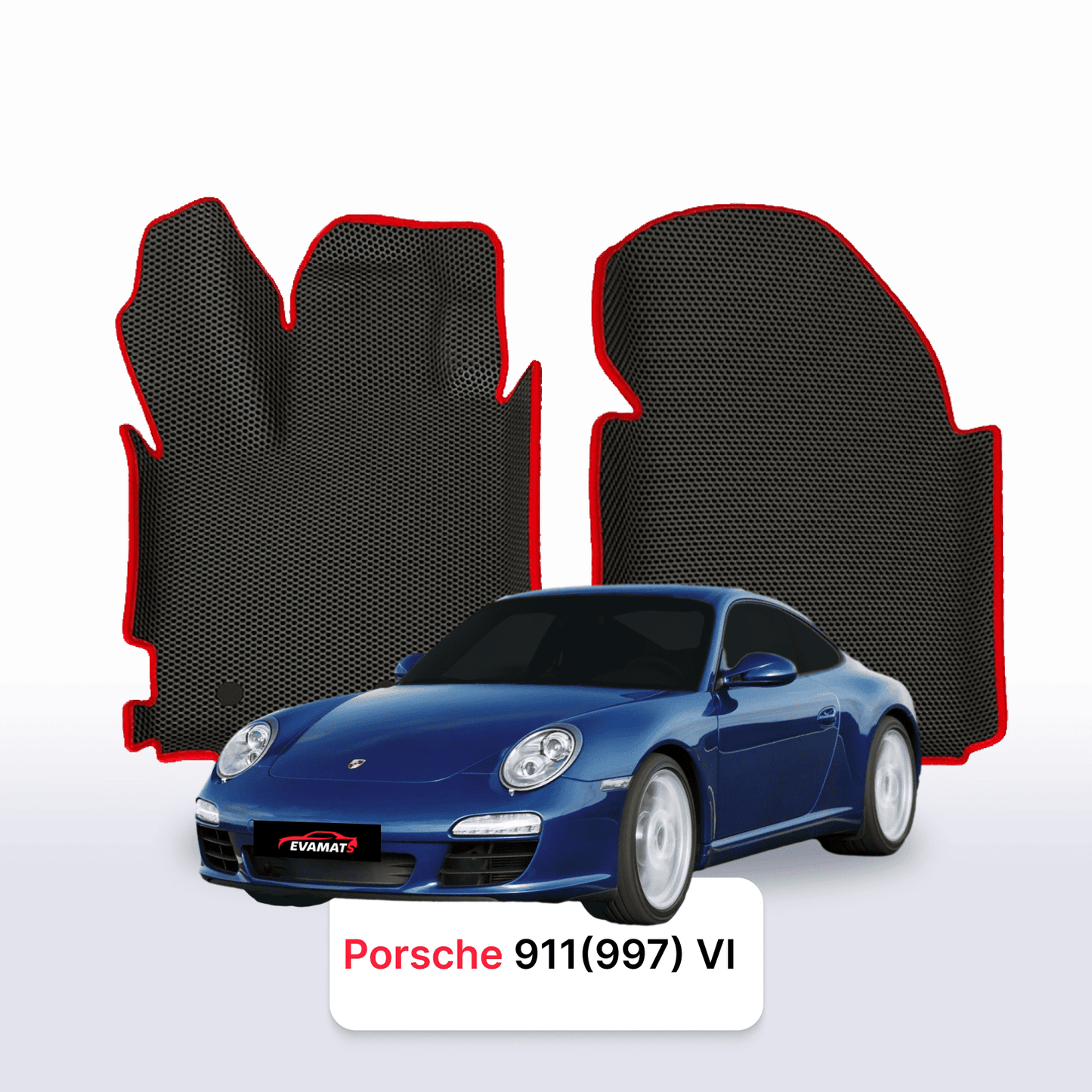 Car mats EVAMATS for Porsche 911(997) 6 gen 2004-2012 year COUPE