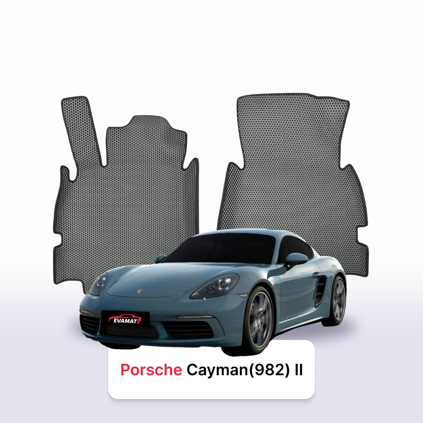 Car mats EVAMATS for Porsche Cayman 718 (982) 3 gen 2016-2025 year COUPE