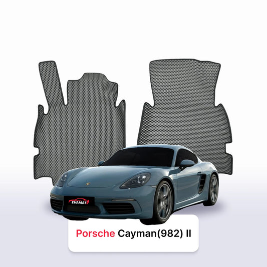Car mats EVAMATS for Porsche Cayman 718 (982) 3 gen 2016-2025 year COUPE