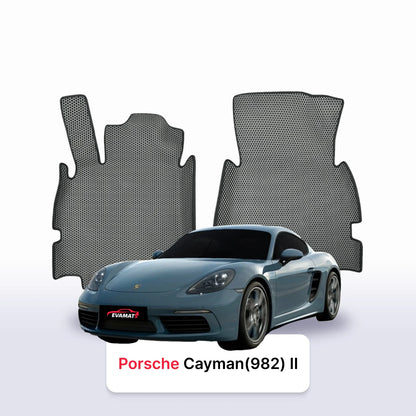 Car mats EVA for Porsche Cayman 718 (981/982) 2 gen 2012-2025 year COUPE