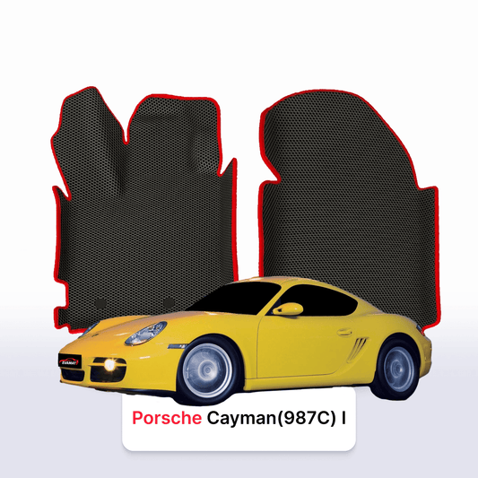 Car mats EVAMATS for Porsche Cayman (987C) 1 gen 2005-2012 year COUPE