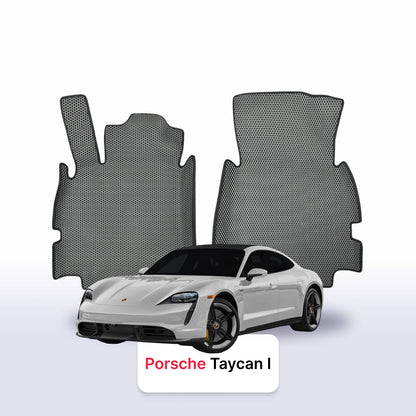 Car mats EVAMATS for Porsche Taycan(4S) 1 gen 2019-2025 year Electric SEDAN