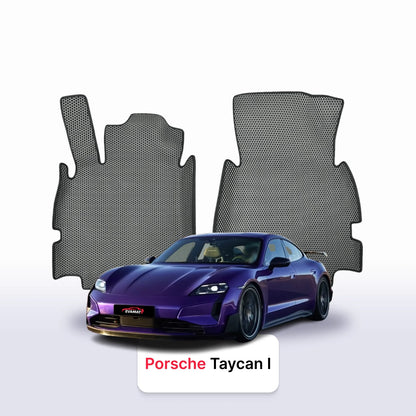 Car mats EVAMATS for Porsche Taycan 1 gen 2019-2025 year Electro Sedan Turbo GT