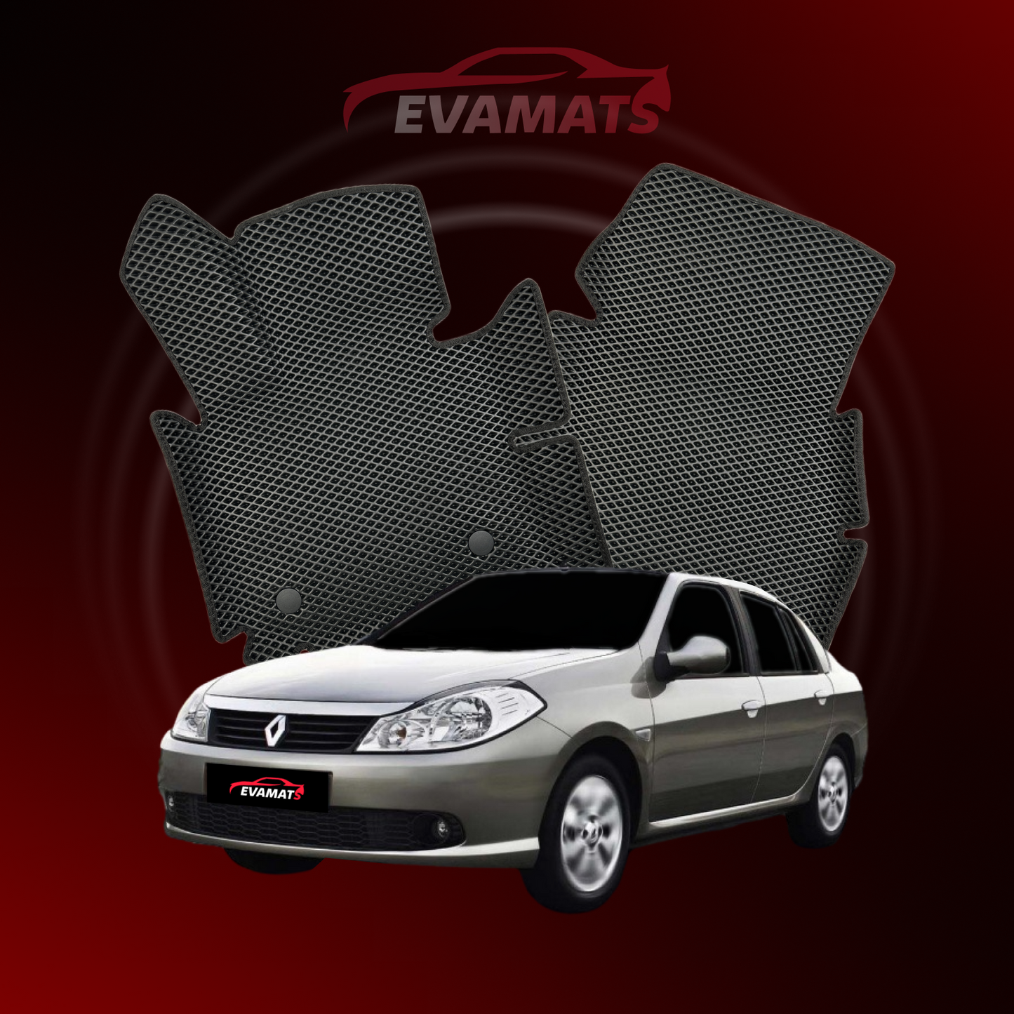 Car mats EVAMATS for Renault Thalia 2 gen 2008-2012 year SEDAN