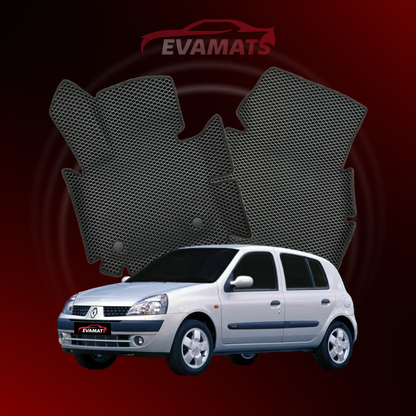 Car mats EVAMATS for Renault Clio 2 gen 2001-2013 year HATCHBACK 5 door