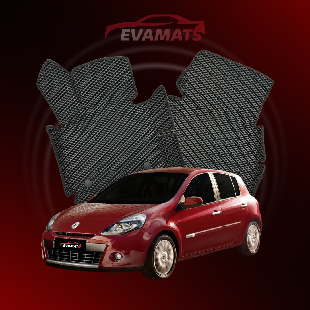 Autokoberce EVAMATS pre Renault Clio 3 gen 2005-2014 rok HATCHBACK 5 dv.