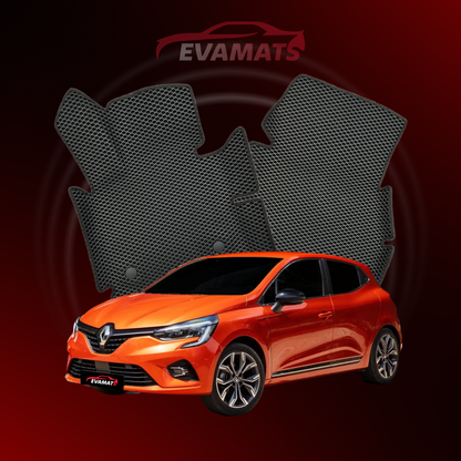 Car mats EVAMATS for Renault Clio 5 gen 2019-2025 year HATCHBACK 5 door