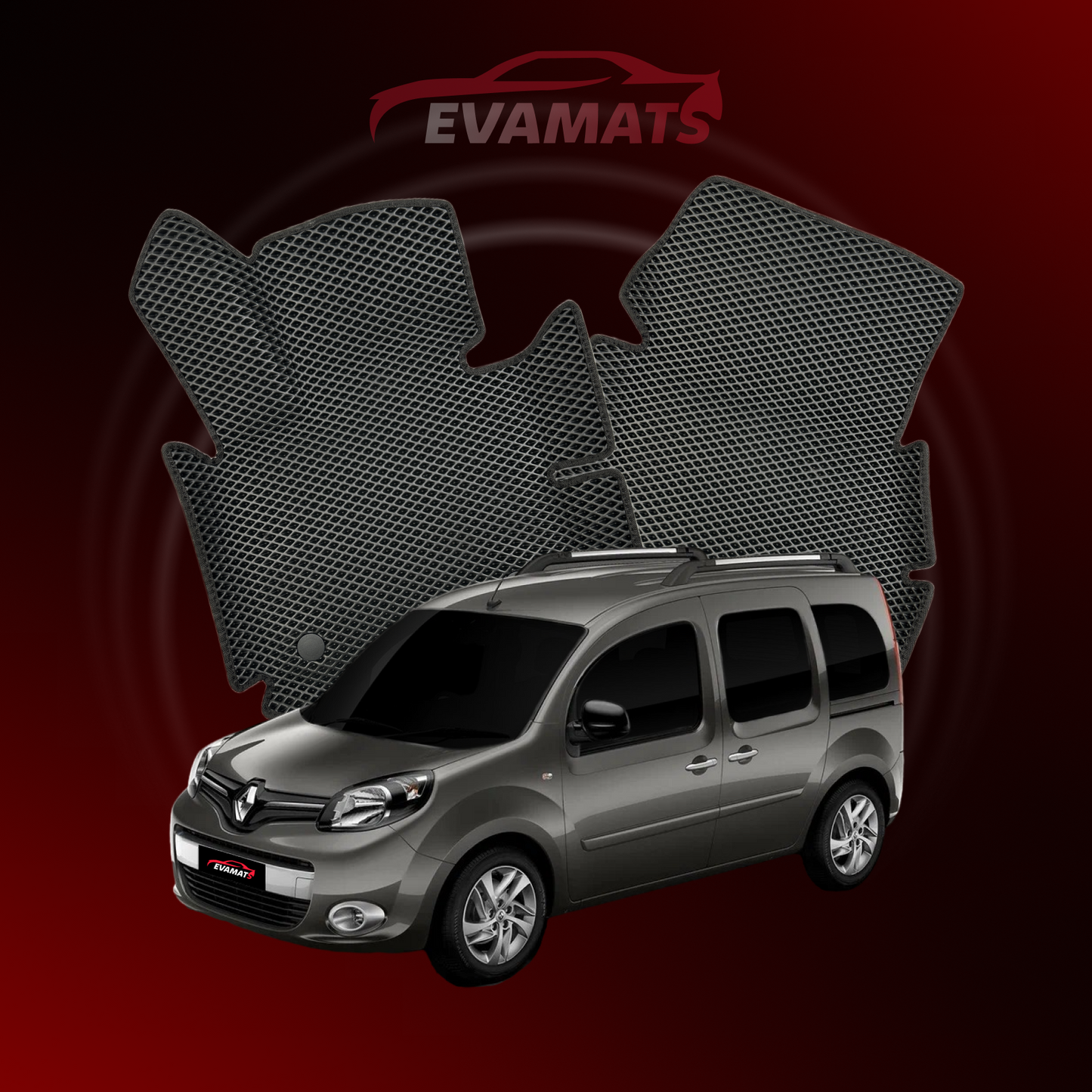 Car mats EVAMATS for Renault Kangoo 2 gen 2008-2021 year MINIVAN