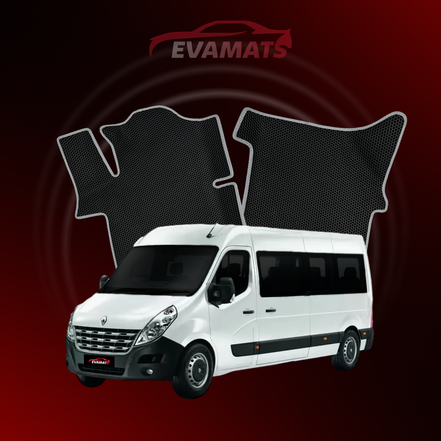 Car mats EVAMATS for Renault Master 3 gen 2010-2019 year MINIVAN