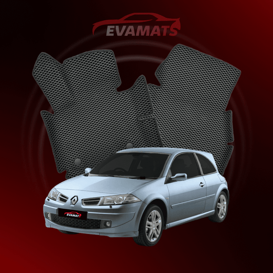 Alfombrillas de coche EVAMATS para Renault Megane 2ª generación año 2002-2009 HATCHBACK 3 puertas