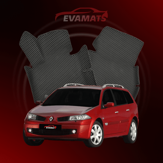 Alfombrillas de coche EVAMATS para Renault Megane 2ª generación año 2002-2009 STATION WAGON