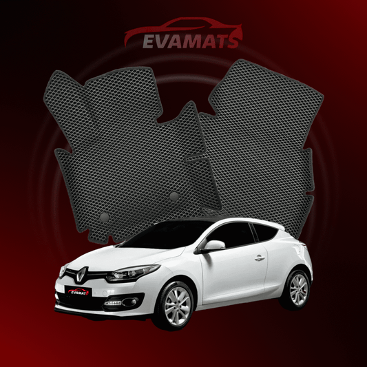 Alfombrillas de coche EVAMATS para Renault Megane 3ª generación año 2008-2016 HATCHBACK 3 puertas