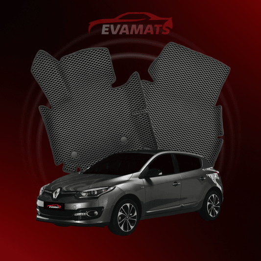 Alfombrillas de coche EVAMATS para Renault Megane 3ª generación año 2008-2016 HATCHBACK 5 puertas