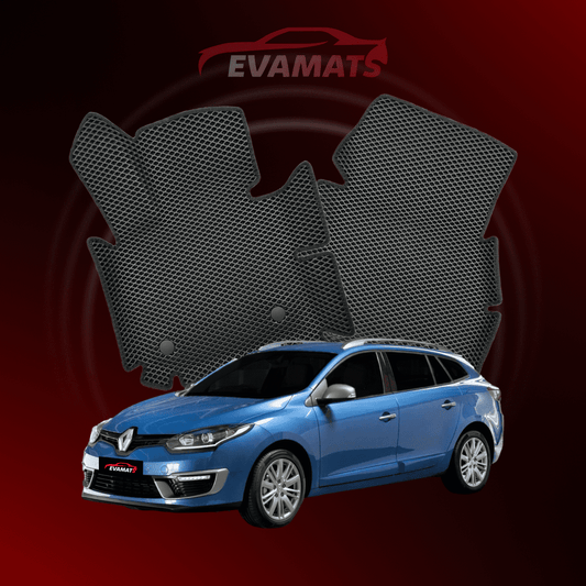 Car mats EVAMATS for Renault Megane 3 gen 2008-2016 year STATION WAGON