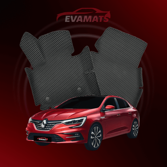 Alfombrillas de coche EVAMATS para Renault Megane 4ª generación año 2016-2024 SEDAN