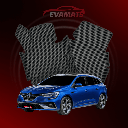 Alfombrillas de coche EVAMATS para Renault Megane 4ª generación año 2016-2024 STATION WAGON