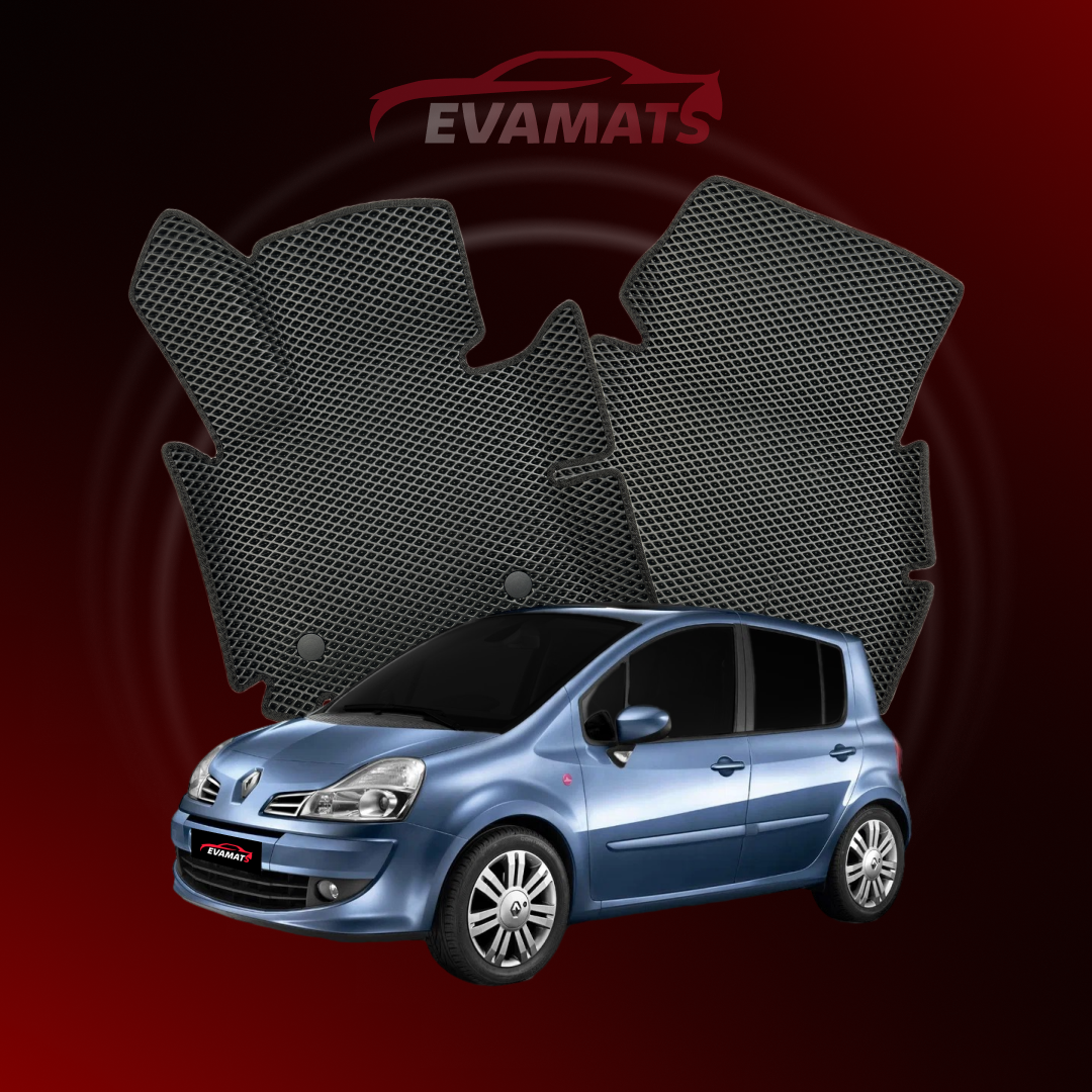 Fußmatten EVAMATS für Renault Modus 1 Gen 2004-2012 Jahr MINIVAN