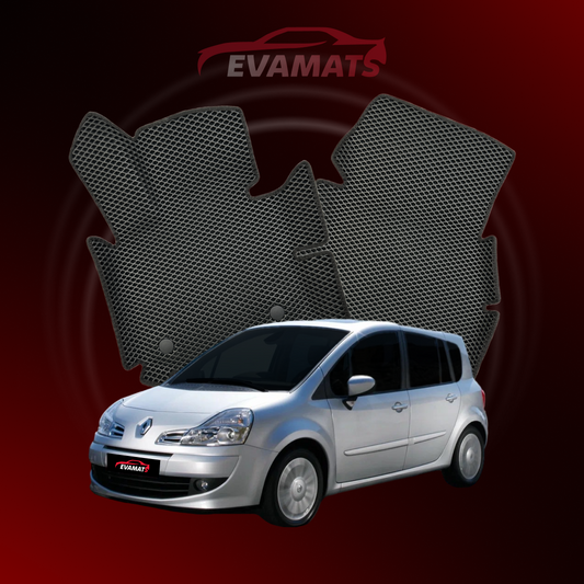 Alfombrillas de coche EVAMATS para Renault Modus Grand 1ª generación año 2004-2012 MINIVAN Grand