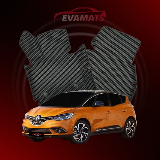 Alfombrillas de coche EVAMATS para Renault Scenic 4ª generación año 2016-2022 MINIVAN