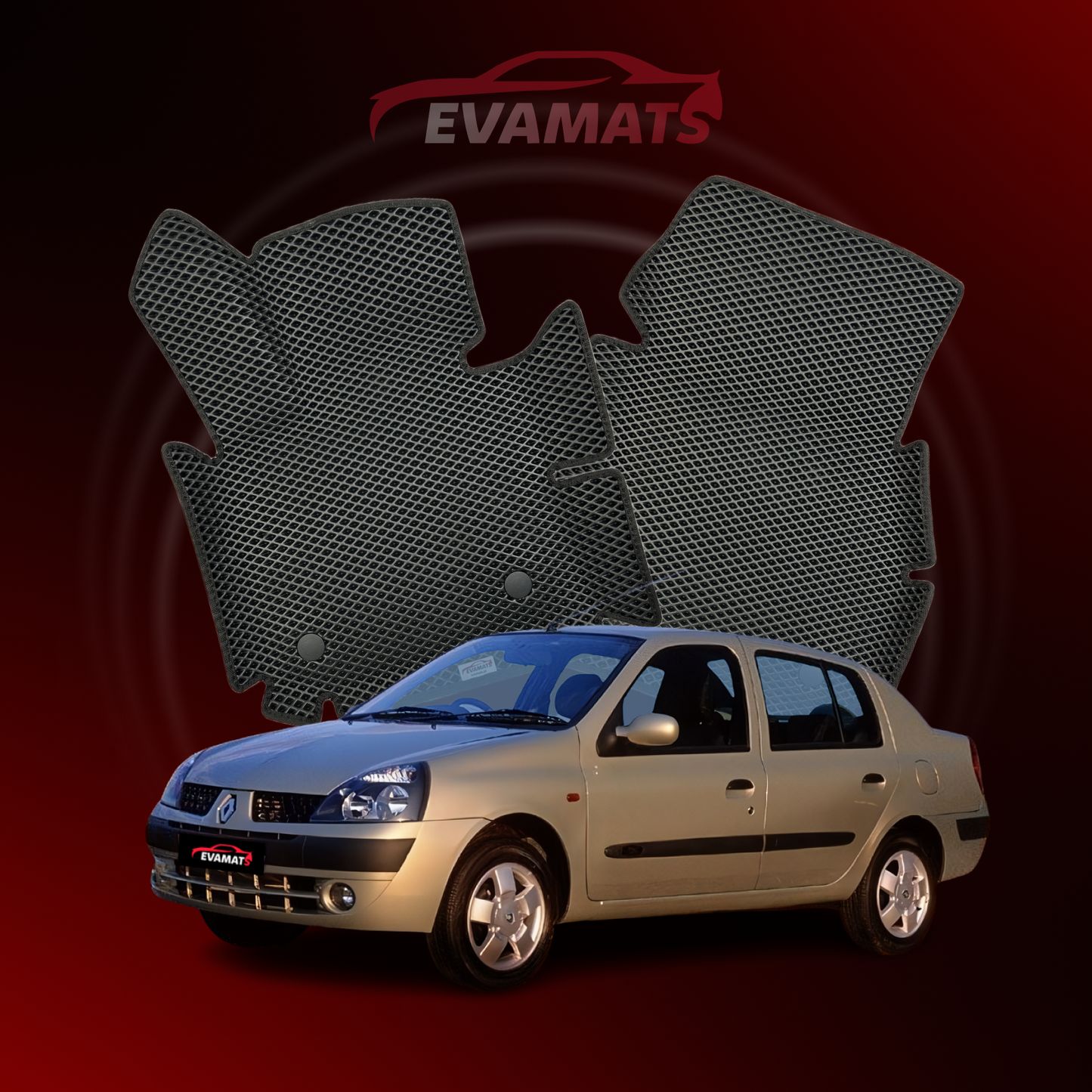 Car mats EVAMATS for Renault Thalia 1 gen 2002-2010 year SEDAN