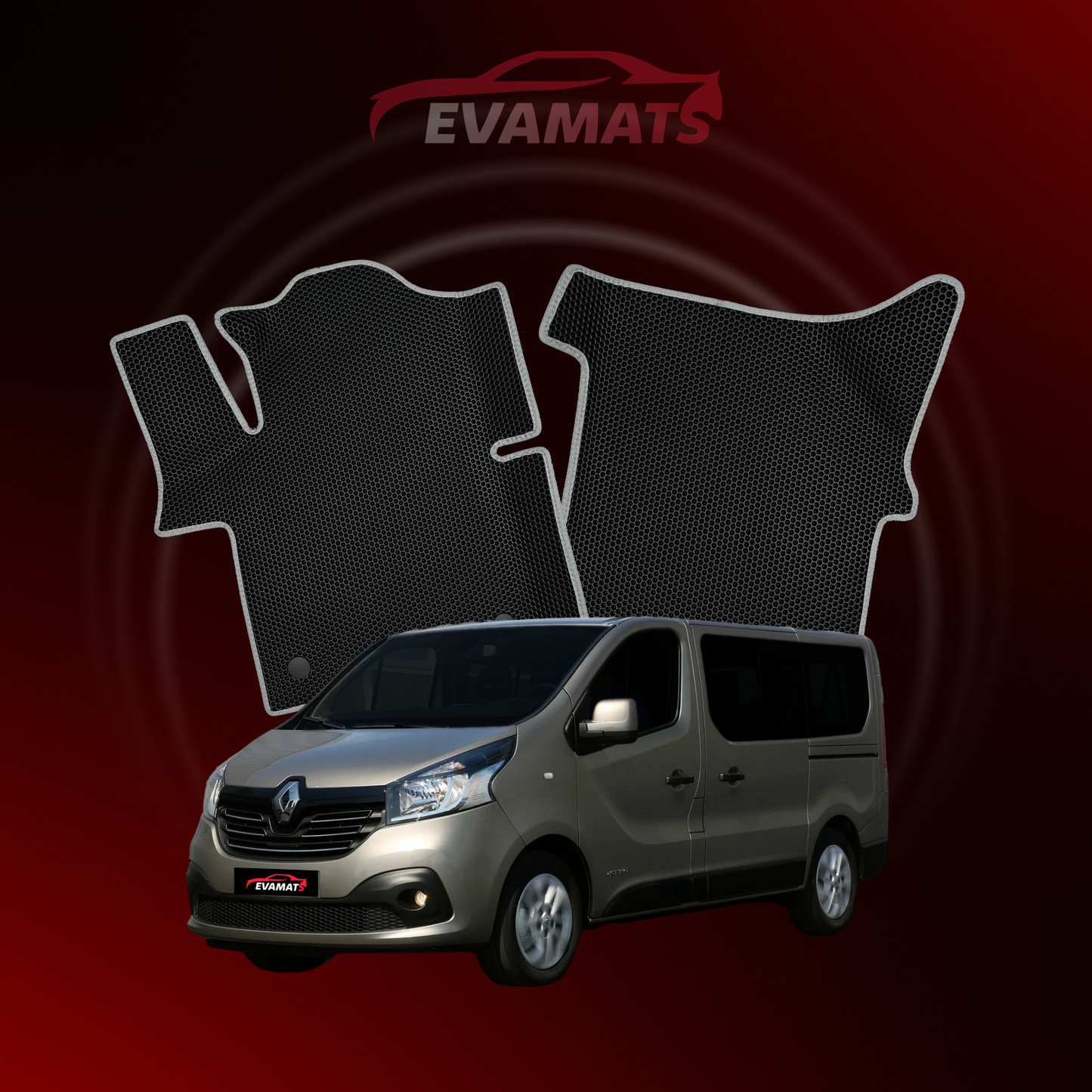 Car mats EVAMATS for Renault Trafic(X82) 3 gen 2014-2021 year BUS