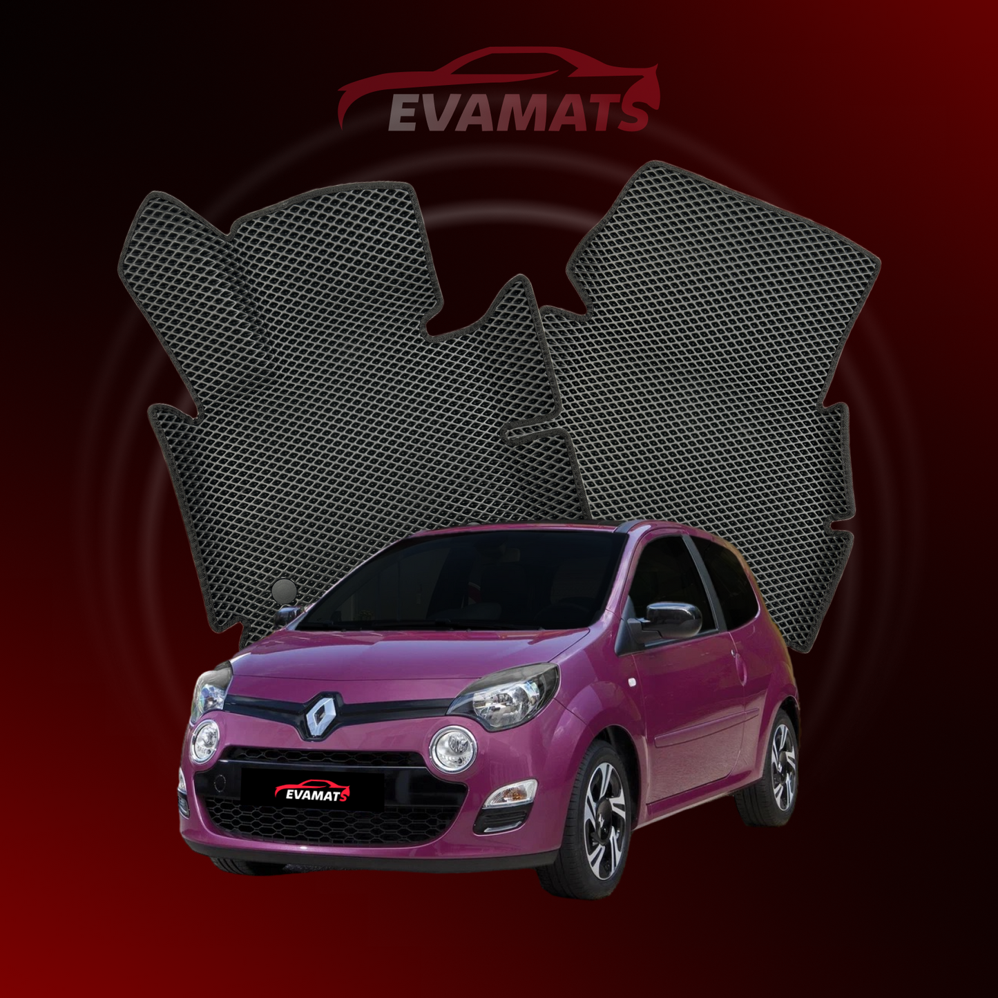 Car mats EVAMATS for Renault Twingo 2 gen 2007-2014 year HATCHBACK 3 door