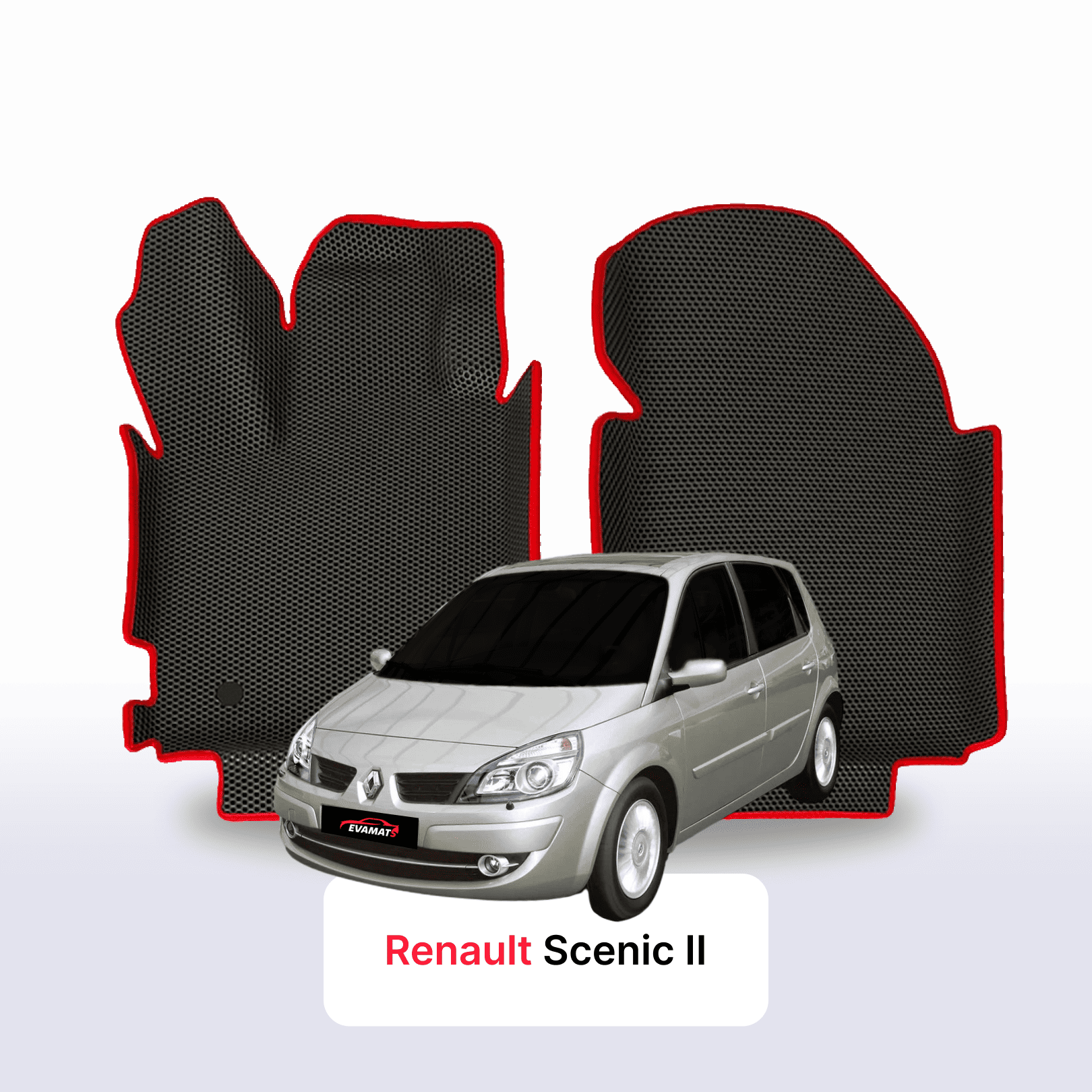 Car mats EVAMATS for Renault Scenic 2 gen 2003-2009 year MINIVAN