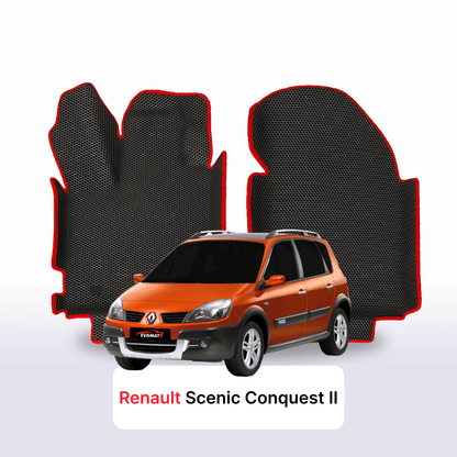 Car mats EVA for Renault Scenic Conquest 2 gen 2006-2009 year MINIVAN