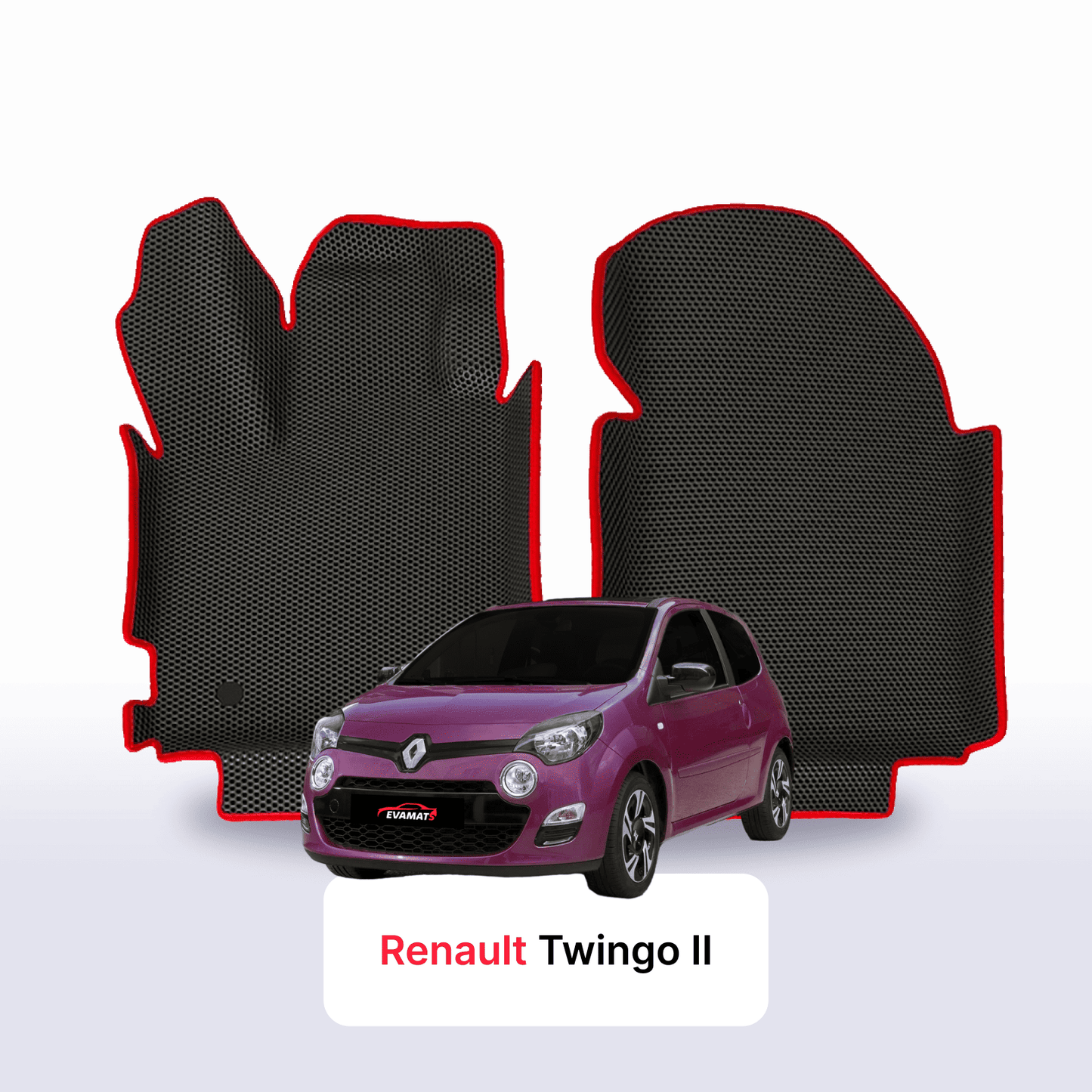 Car mats EVAMATS for Renault Twingo 2 gen 2007-2014 year HATCHBACK 3 door
