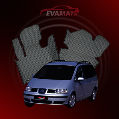 Tappetini per auto EVAMATS per SEAT Alhambra 1 generazione 1996-2010 anno MINIVAN